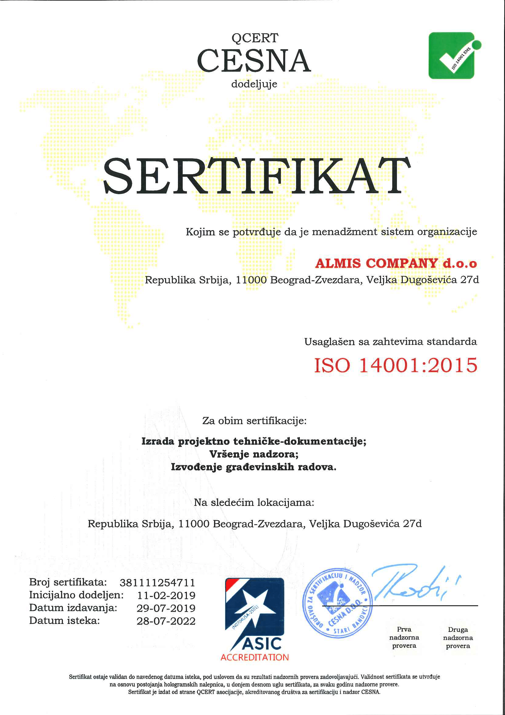 SRPS ISO 14001: 2015