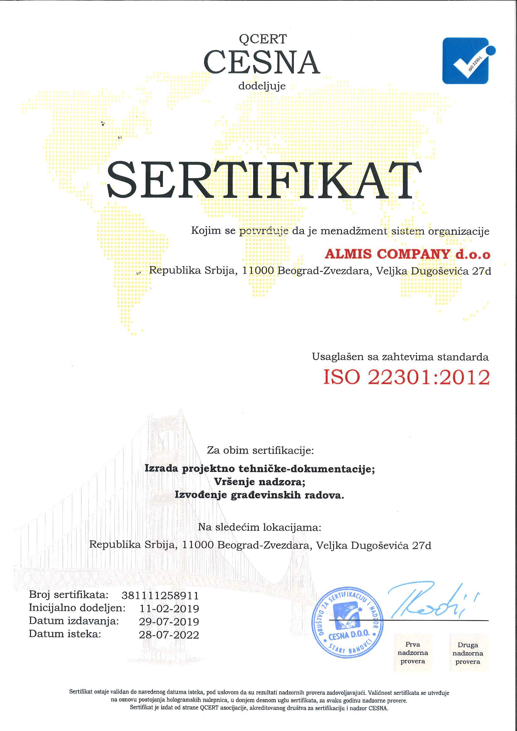 SRPS ISO 22301:2012