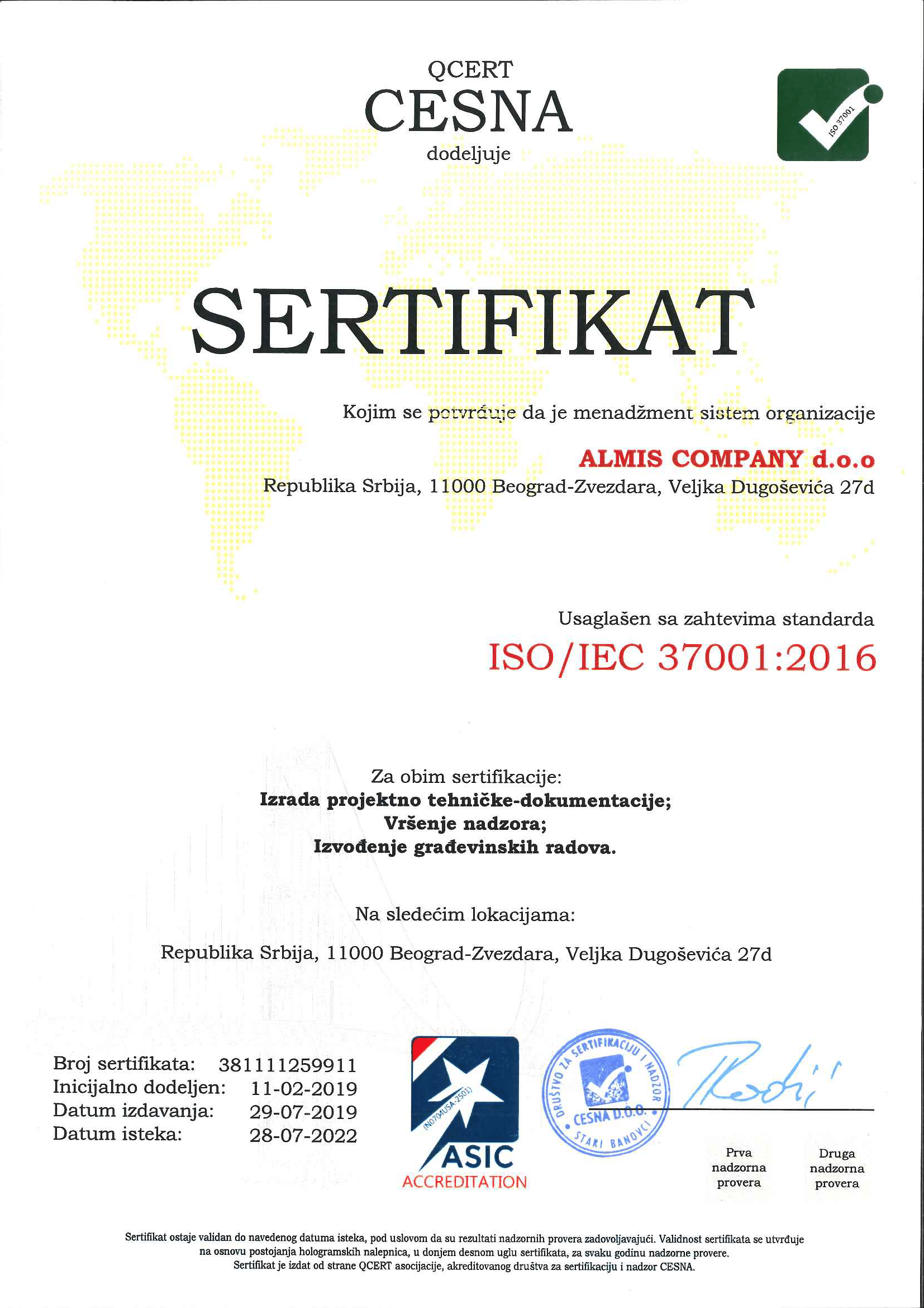 SRPS ISO 37001:2016